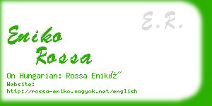 eniko rossa business card